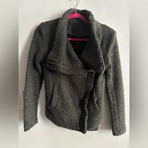 Chunky Wool Dark Grey Jacket/Sweater